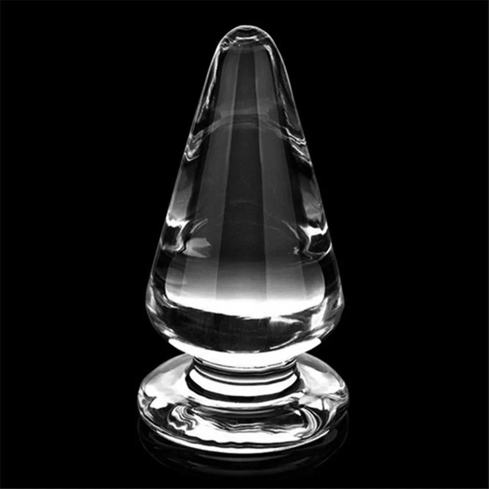 Анальная пробка Clear crystal big Ball Tapered для ануса анальная секс товары студийной бации |