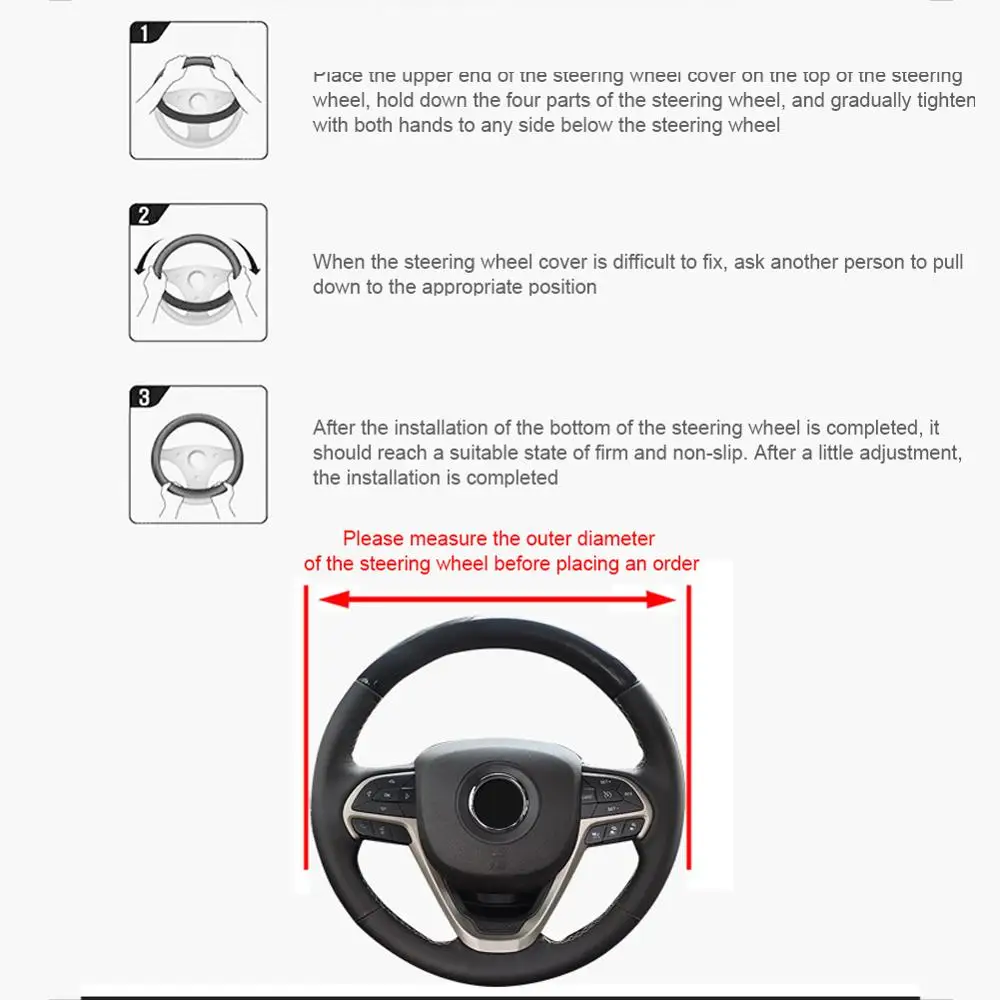 

Steering Wheel Cover Dragon Hand 14.5 Inches to 15 Inches in Diameter For Car Steering Wheel Cover Tools Car Accessories New