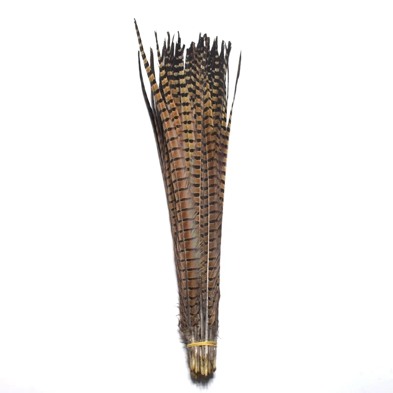 

High quality 30-65CM wholesale crafts natural ring neck pheasant feather tail DIY carnival headdress wedding feather jewelry