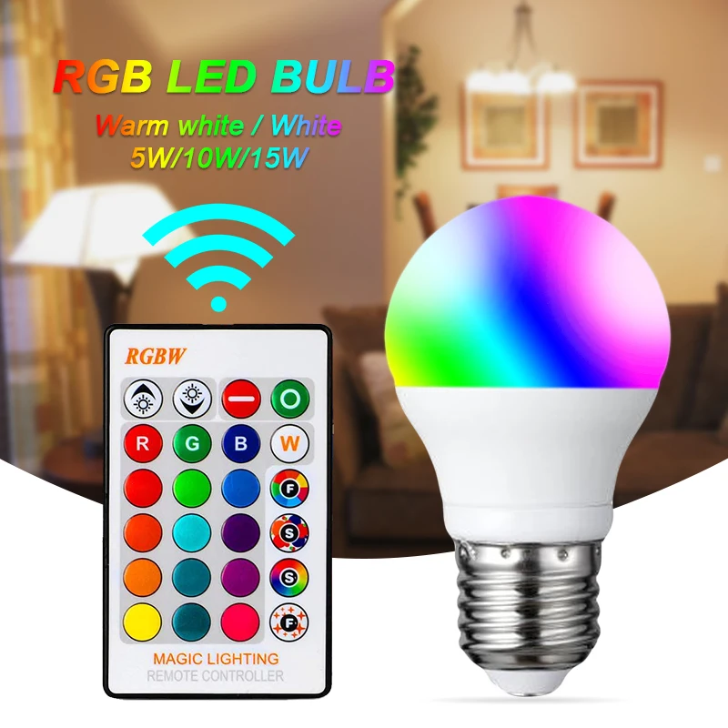

Умная светодиодсветильник лампа с Wi-Fi, 10 Вт, E27, RGB-лампа, работает с Google Assistant, домашняя белая, с регулируемой яркостью, с функцией таймера, вол...