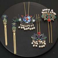 chinese jewelry set hair jewelry for bride ancient hair jewelry clip hanfu hair jewelry set hair accessories for women hairpin