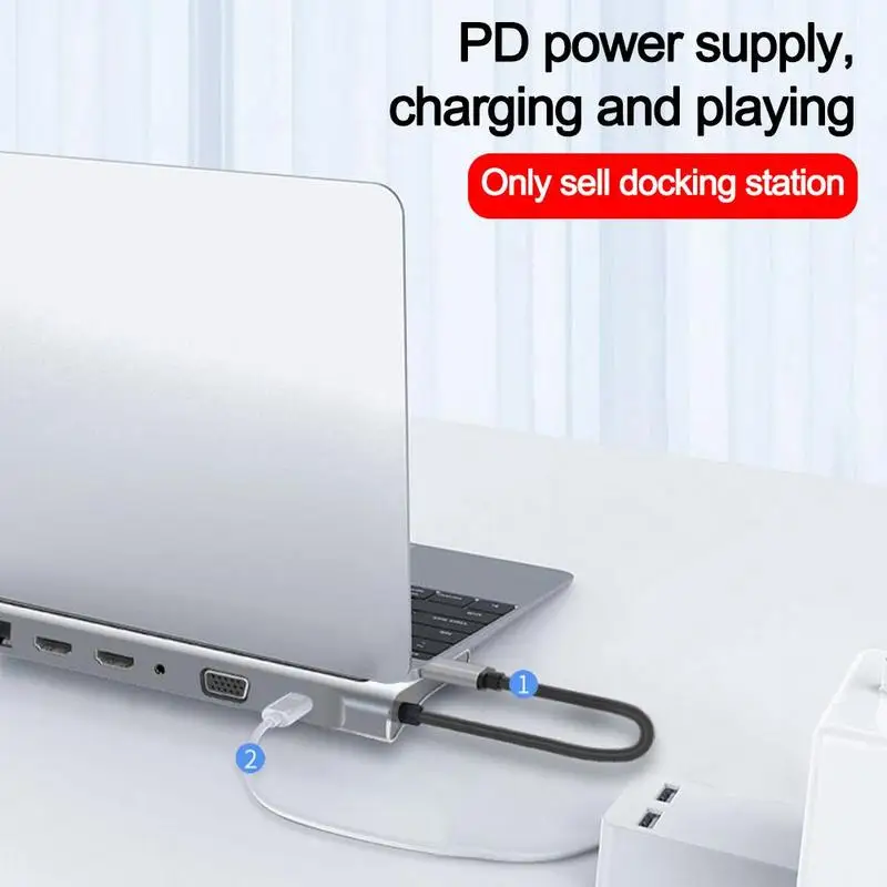 

Multifunctional Twelve-in-one Type-c Docking Station Dual-screen Dual-display Adapter Hub