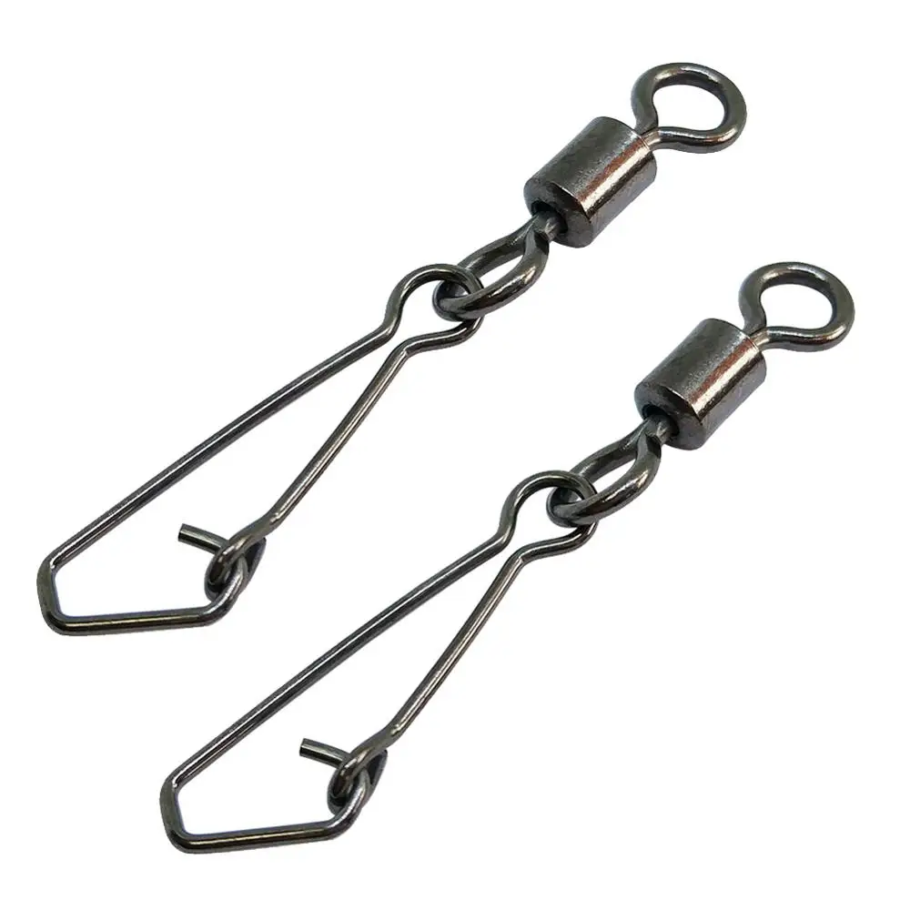 Вертлюг с крючком из нержавеющей стали 20 штук|Рыболовные крючки| |