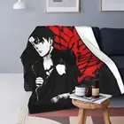 Новинка, Флисовое одеяло Levi Attack On Titan в японском стиле аниме, супермягкое модное покрывало для улицы
