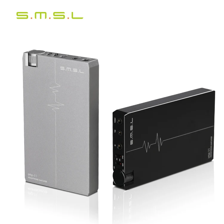 

SMSL SAP-11 HiFi Audio Portable Headphone Amplifier DAC AMP TPA6120A2 Gain Switch Built-in Battery 2.5mm Balanced Output
