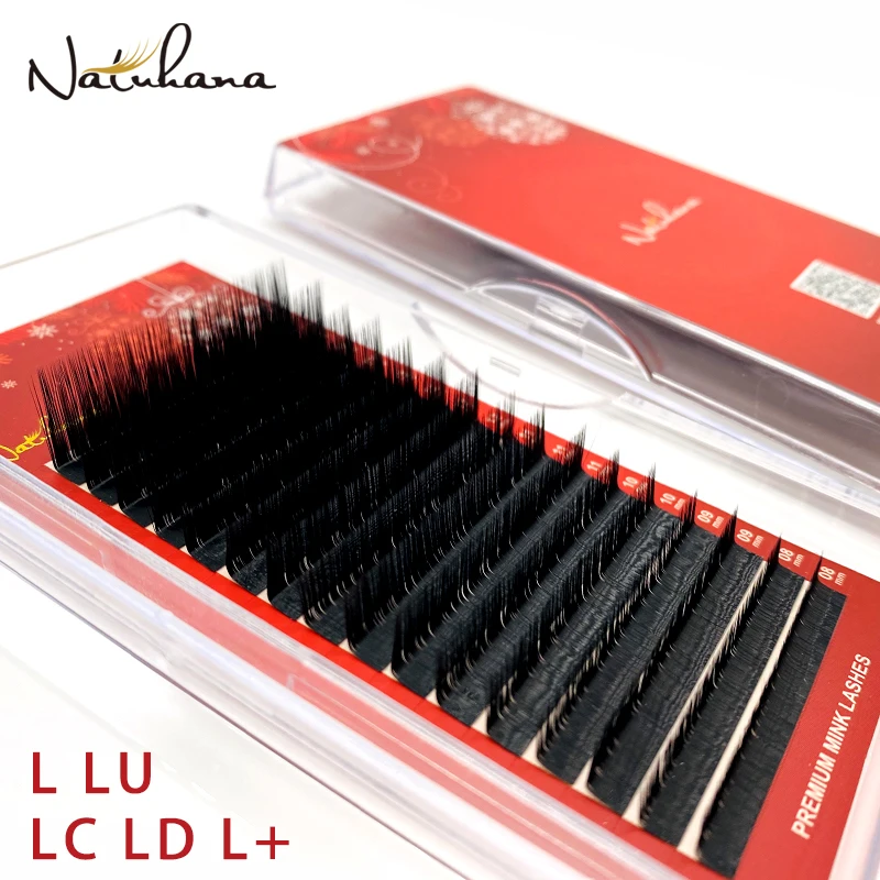 NATUHANA Рождественские серии L/L +/LC/LD/LU накладные ресницы для наращивания матовые