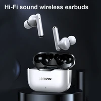 for lenovo lp1 wireless headphones earphone hd sound stereo bluetooth 5 0 with smart touch control compatible for apple xiaomi