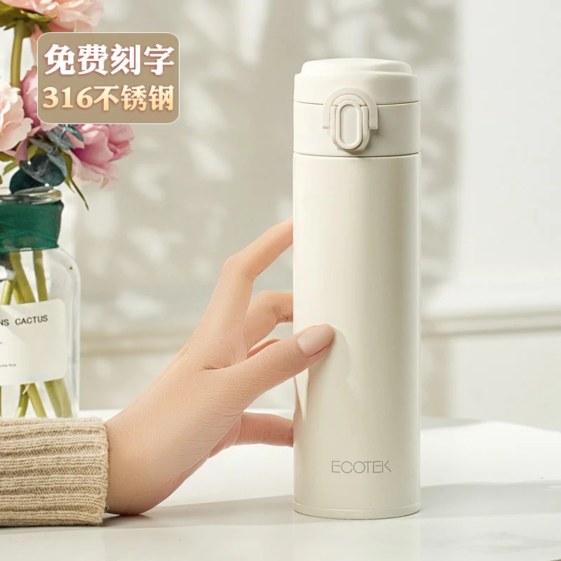 

Portable Stainless Steel Thermos Cup Large Capacity Outdoor Travel Thermos Creative Garrafa Termica Water Bottles BD50VF