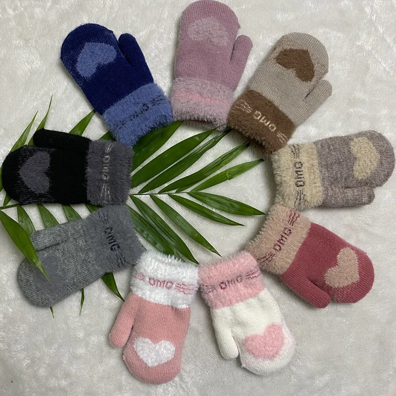 Перчатки Бархатные двухслойные жаккардовые для работы с сенсорным экраном |