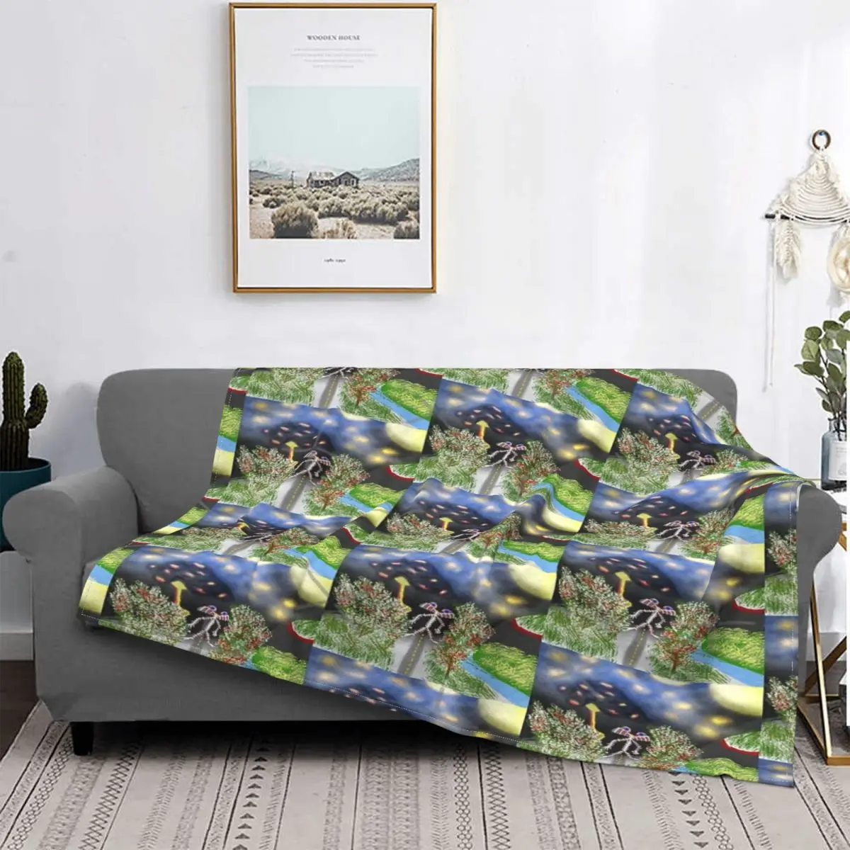 

Strange Bone Monster-Manta OVNI, colcha para cama a cuadros, manta para sofá a cuadros, Sudadera con capucha para bebé