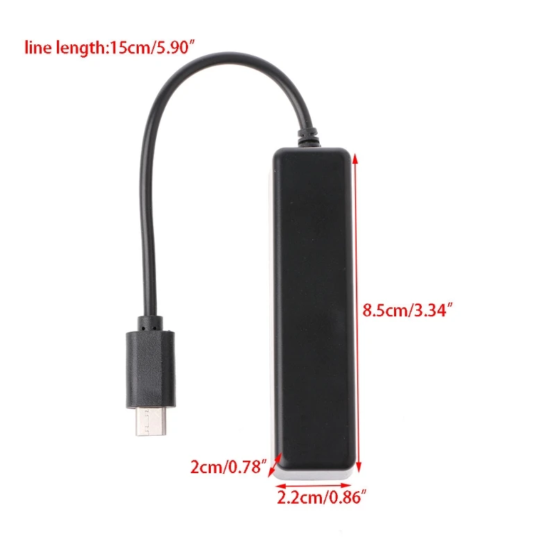3 Port USB 2.0 Hub 3.1 Type C Cable OTG SD/TF Card Reader For iMac MacBook | Компьютеры и офис