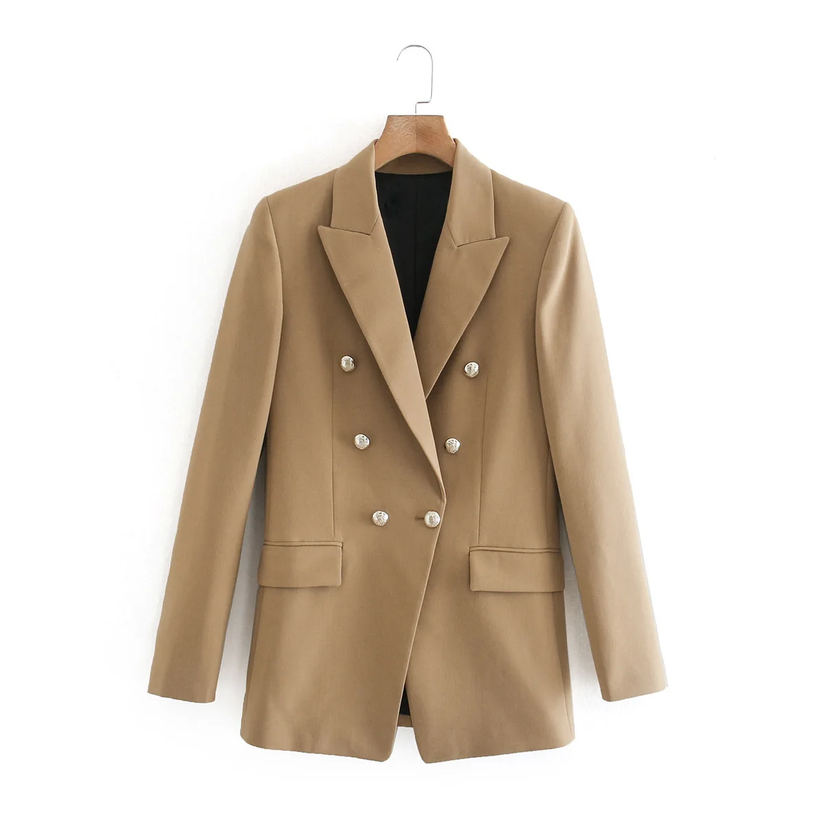 

2021 double breasted casual suit coat High Waist Shorts Set