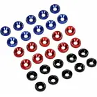 10 шт. M6 JDM изменение шестигранные крепежные детали крыло шайба бампер двигатель портом мама винты авто-Стайлинг Аксессуары для мотоциклов