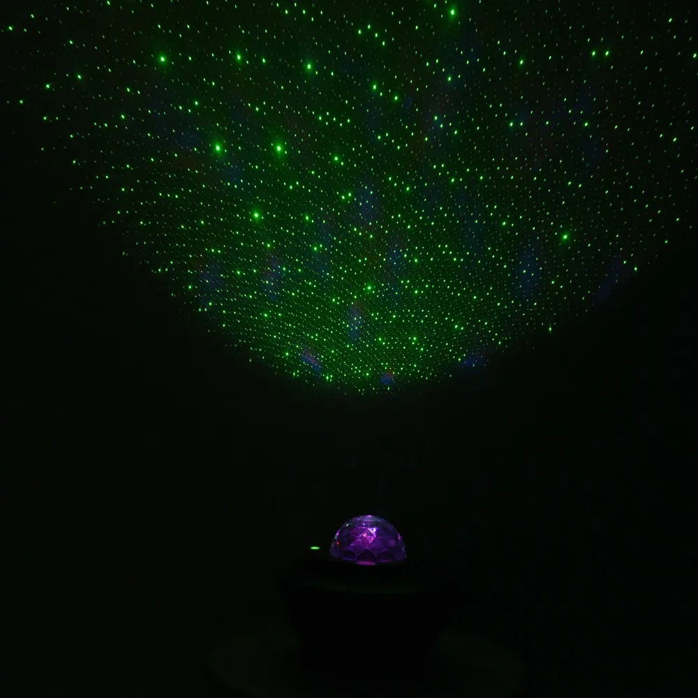 

Music star projector LED Night Light Remote Control 4 color Indoor Cosmos Star Luminaria Projector For kid Bedroom
