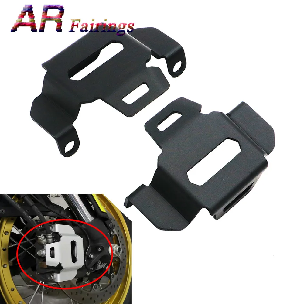 

Black Silver Motorcycle CNC Left & Right Front Brake Caliper Cover Guard For SUZUKI DL1000 V-Strom1000 2015 2016 2017 2018 2019