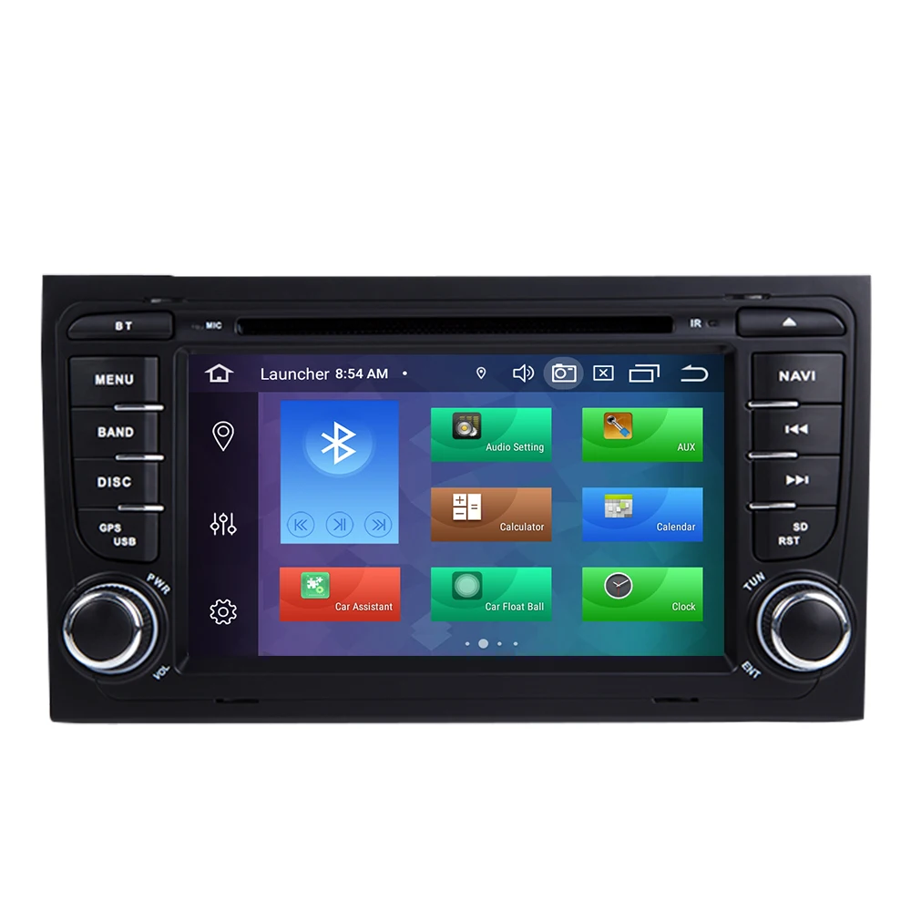 4GB 2 Din автомагнитола gps Android 9,0 автомобильный dvd-плеер для Audi A4 B8 S4 B6 B7 RS4 8E 8H B9Seat Exeo 2002-2008 навигационная мультимедиа