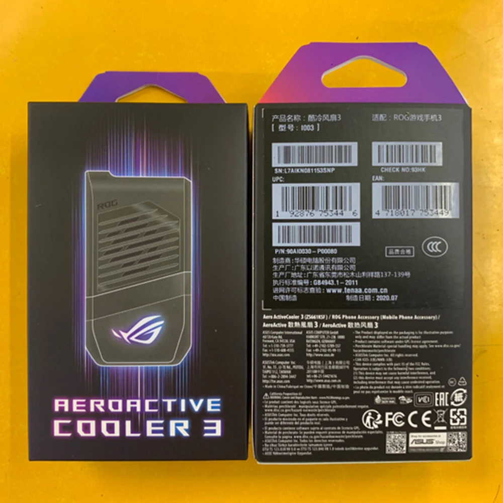 

Оригинальный держатель вентилятора охлаждения ASUS ROG Phone 3 Aero Active Cooler 3 игровой адаптер для ASUS ROG 3 Smartpphone