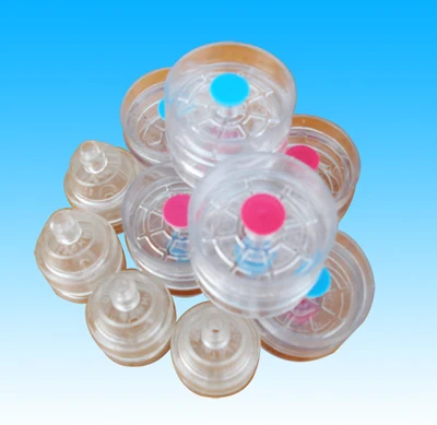 

Transparent plastic sampling clip