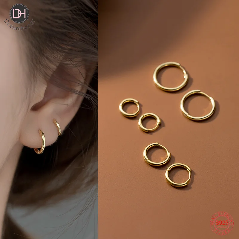 

Dreamhonor Different Size Solid Real 925 Sterling Silver Clip On Earrings For Women Girl Jewelry Girls/Boys Fine Jewelry SMT001