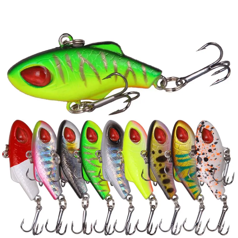 

Sinking Rotate Spinner Tackle Spoon Metal Vibration Metal Fishing Bait VIB Lure Wobblers Crankbaits Treble Hook