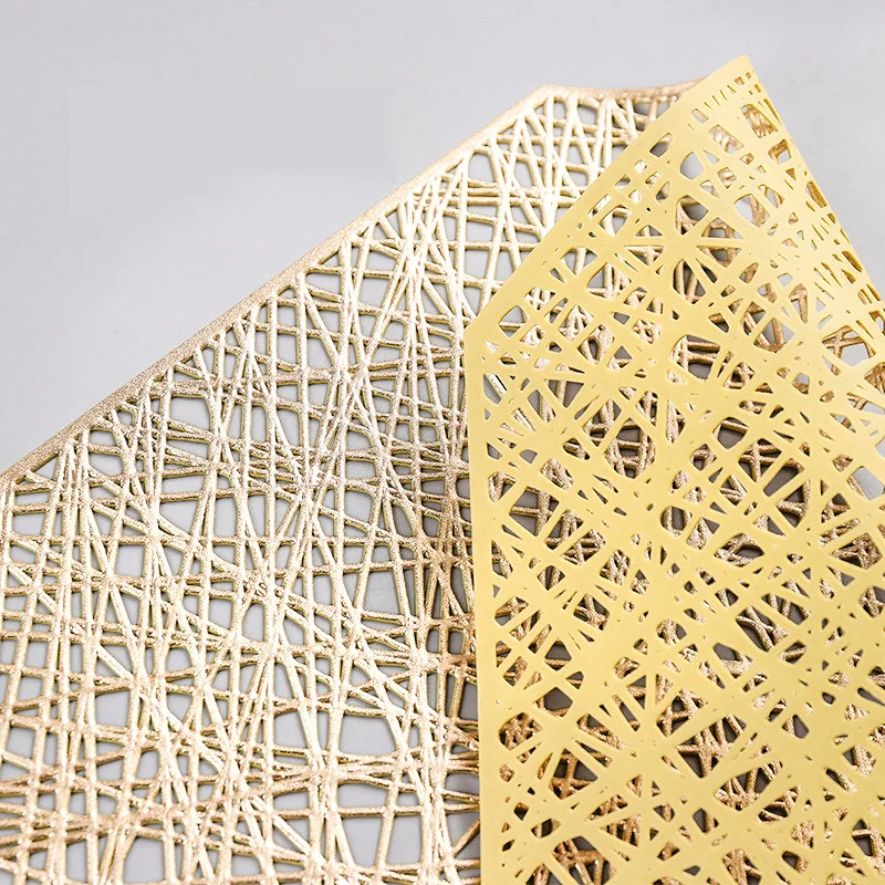 Oneup 2/4/6шт/набор ПВХ подставки в форме восьмиугольника с вырезами, теплоизолирующая подложка для дома, водонепроницаемая и противоскользящая, украшение для обеденного стола.