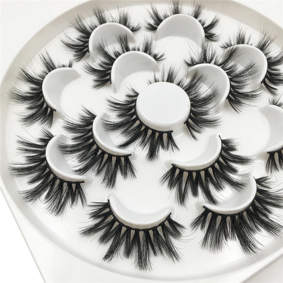 Ресницы 7 пар 25 мм ресницы ручной работы драматические длинные 3d от продавцов