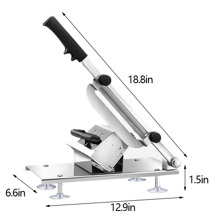 

Stainless Steel Manual Frozen Meat Slicer Household Meat Cutter Beef Mutton Roll Slicer Easy To Clean for A Long Time To Use
