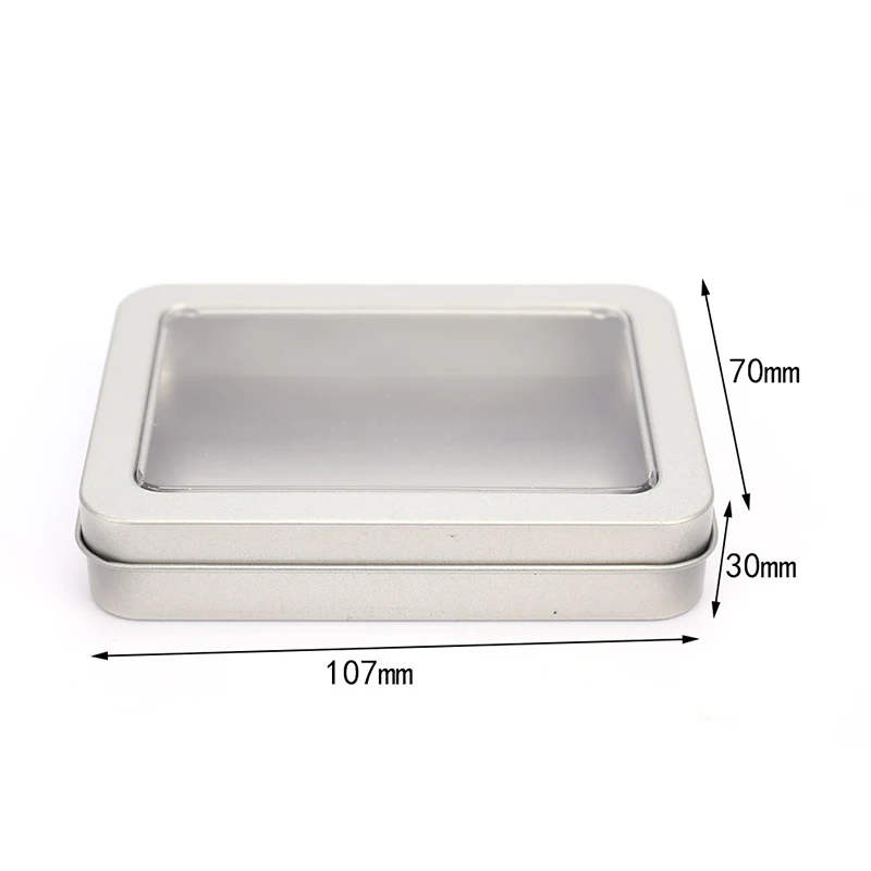 

New Square Tin Storage Boxes Small Metal Storage Box Silver Coins Metal Box Jewelry Coins Metal Box Tin Candy Storage Tin Can