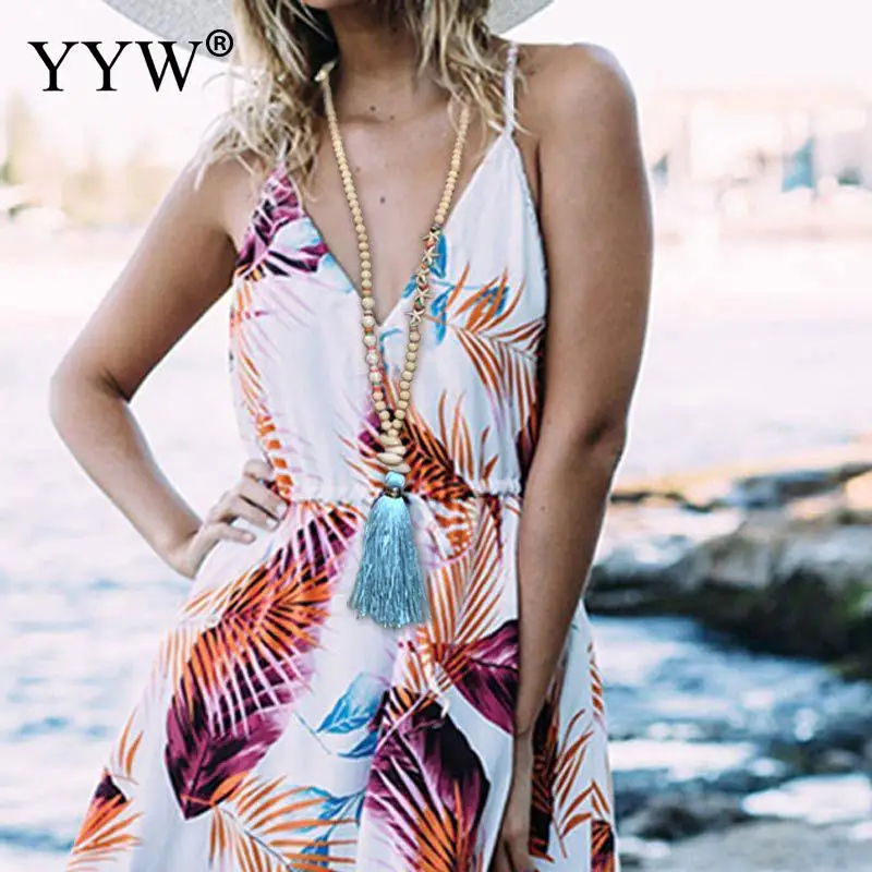 Богемная Этническая винтажная цепочка для свитера с кисточками ожерелье