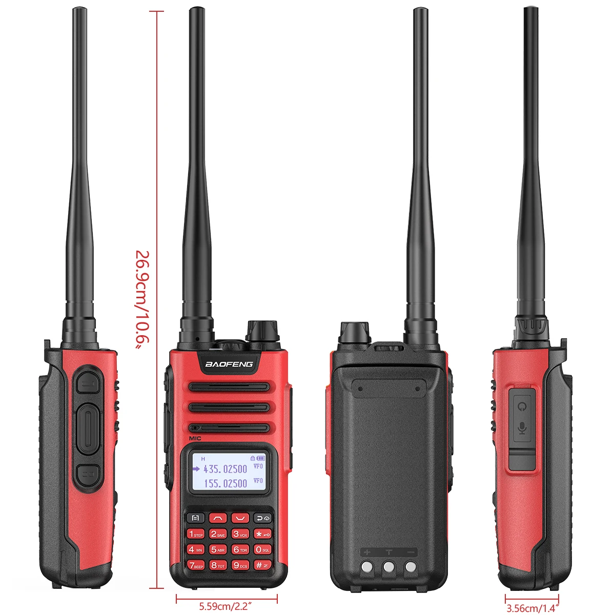 2PCS Baofeng UV13 PRO Walkie Talkie 10W 8800mAh High Power 999 Channel Long Range Distance Dual Band Typ-C Jack Upgrade UV10R