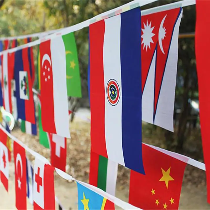 Europe Countries Flag Euro Cup Country Bunting National String Flags Banner Football Event Garlands High Decoration | Дом и сад