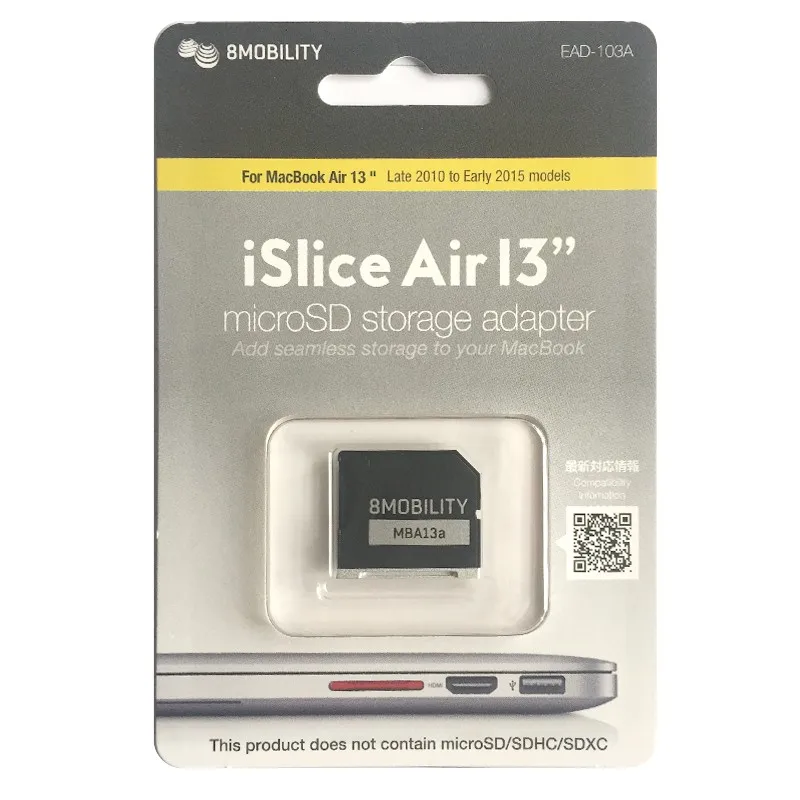 Baseqi Ninja Stealth Drive для MacBook Air 13 дюймов адаптер карты Micro SD tf card reader | Компьютеры и офис