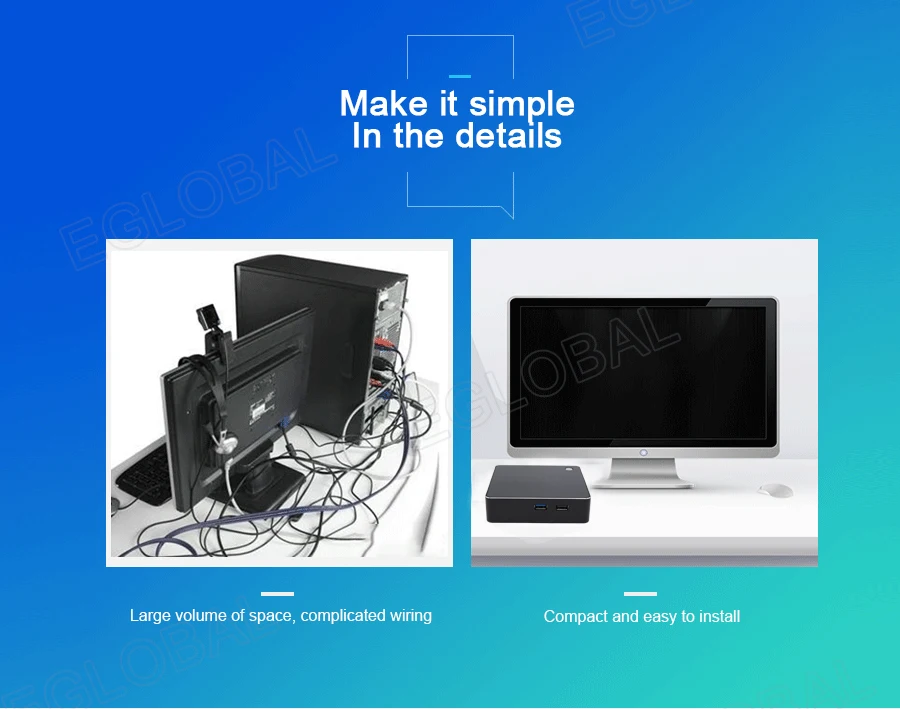 EGLOBAL 8-го поколения Intel Core i7 8250U Мини ПК четырехъядерный 8 МБ кэш NUC компьютер макс 32 Гб DDR4 2* USB3.0, 2* USB2.0
