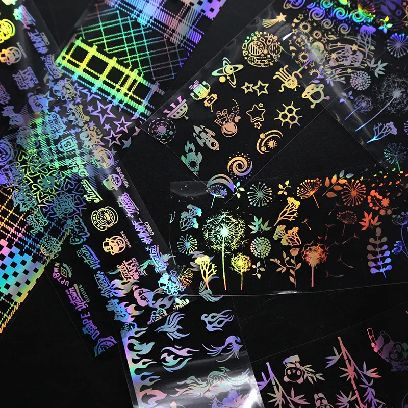 Переводная Фольга для ногтевого дизайна 4*100 см Цветочный стиль наклейка ногтей