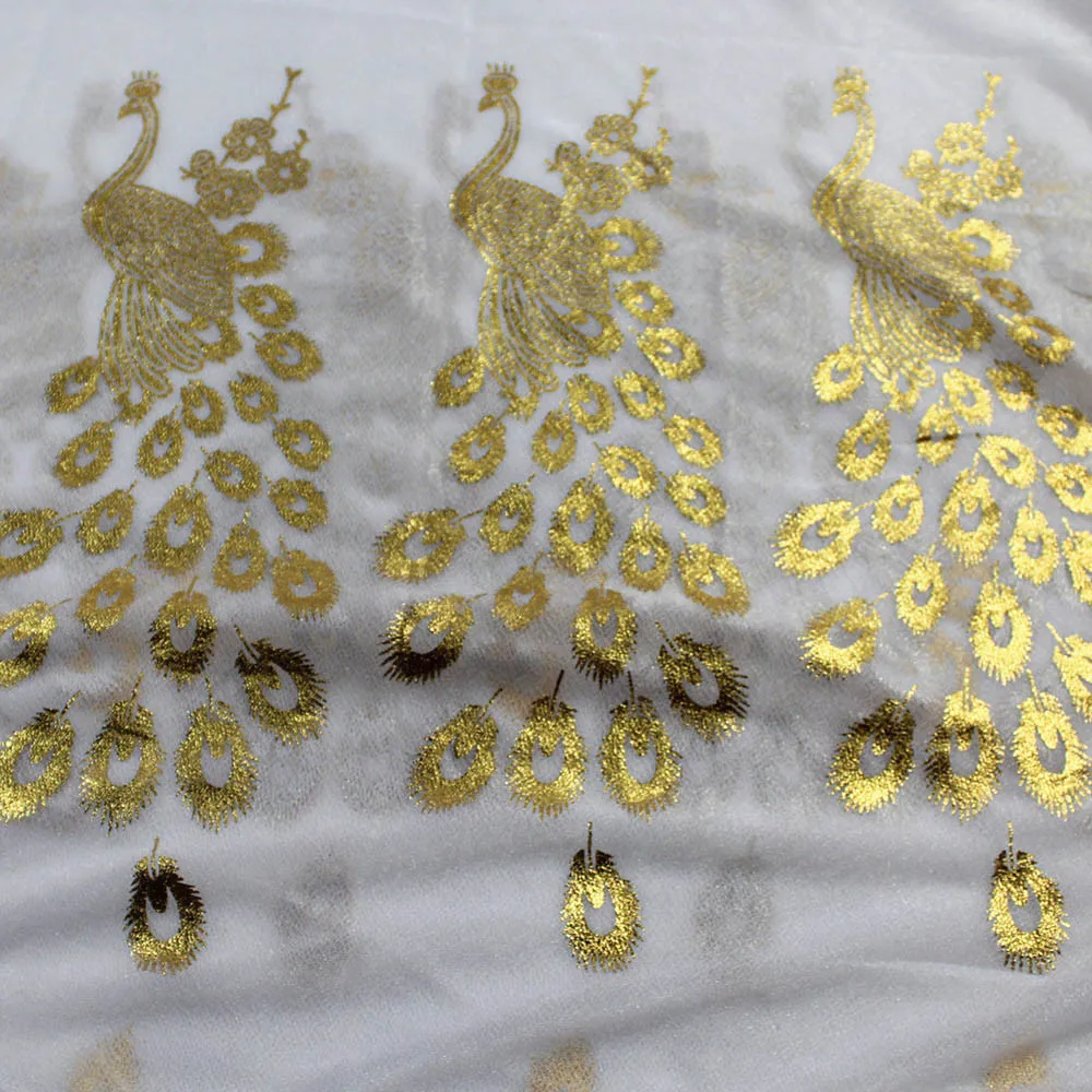 Новый дизайн женский шарф шифон павлиньи перья цветы вышитые кружева стильный