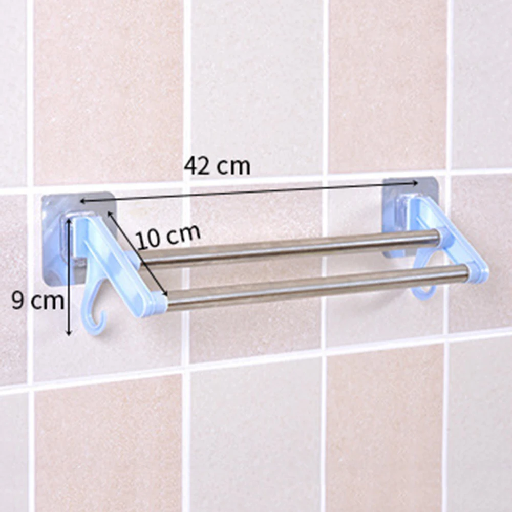 Полка для полотенец 42 см настенная полка ванной из нержавеющей стали вешалка на