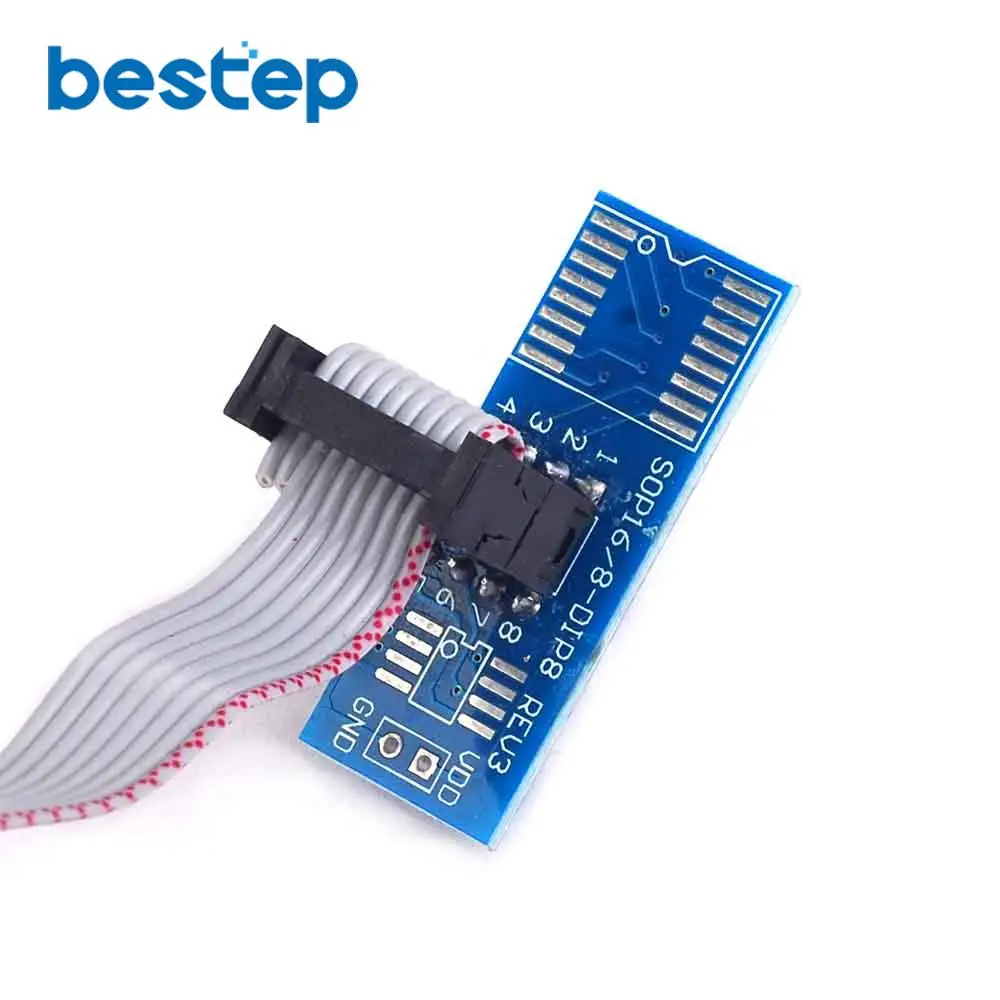 SOIC8 SOP8 SOP Формат Флэш-чип зажим для проверки ИС разъем Adpter BIOS 24 25 93 программатор
