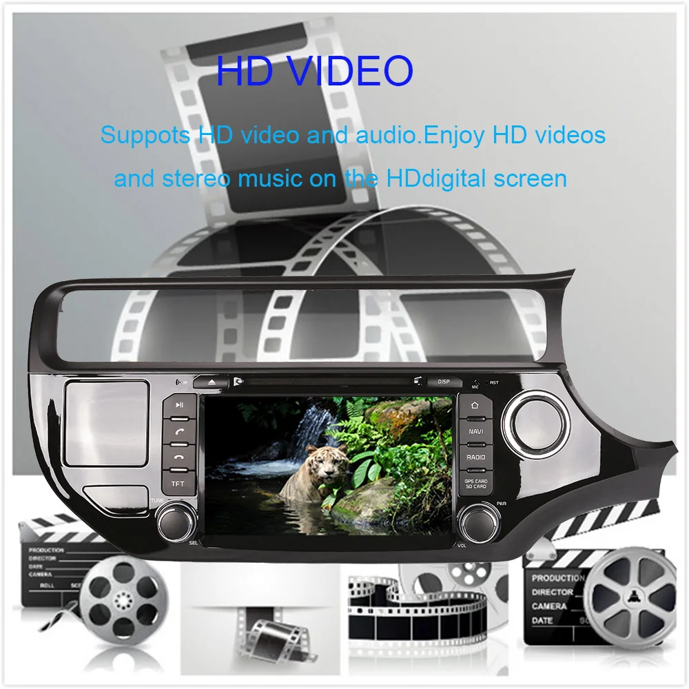 Автомобильный мультимедийный DVD-плеер для Kia Rio 2015-2016 Правосторонняя навигация GPS