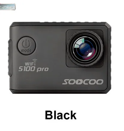 Black Youtube Hot SOOCOO S100 Pro Voice Control wifi 4K Экшн-камера 2,0 сенсорный экран с гироскопом и пультом дистанционного управления 20MP s100pro - Цвет: Black