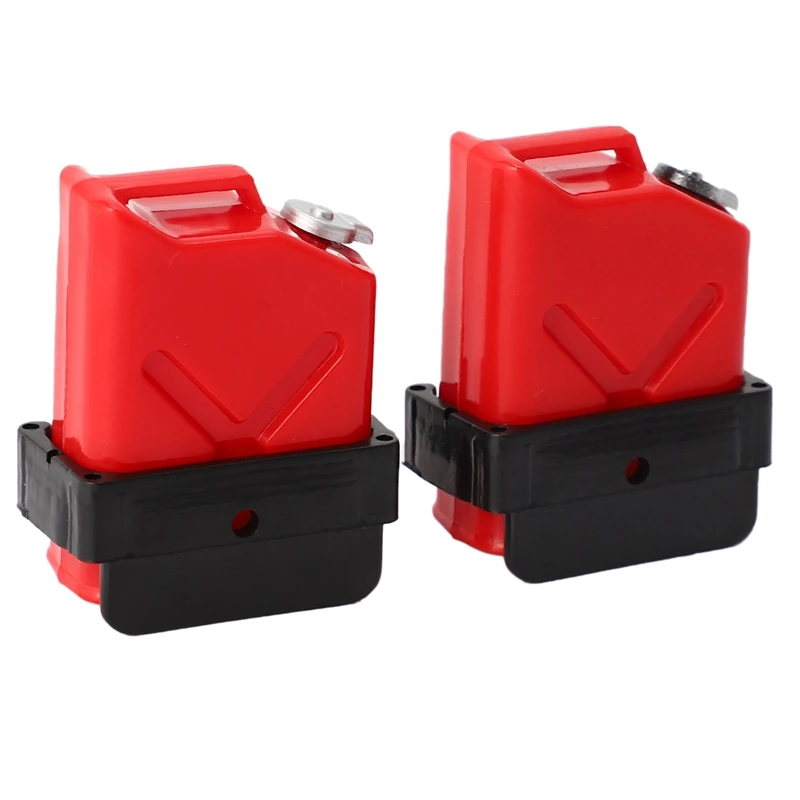 

2 Set Decoration Accessory Plastic Mini Fuel Tank Decoration Tools, Red & Blue