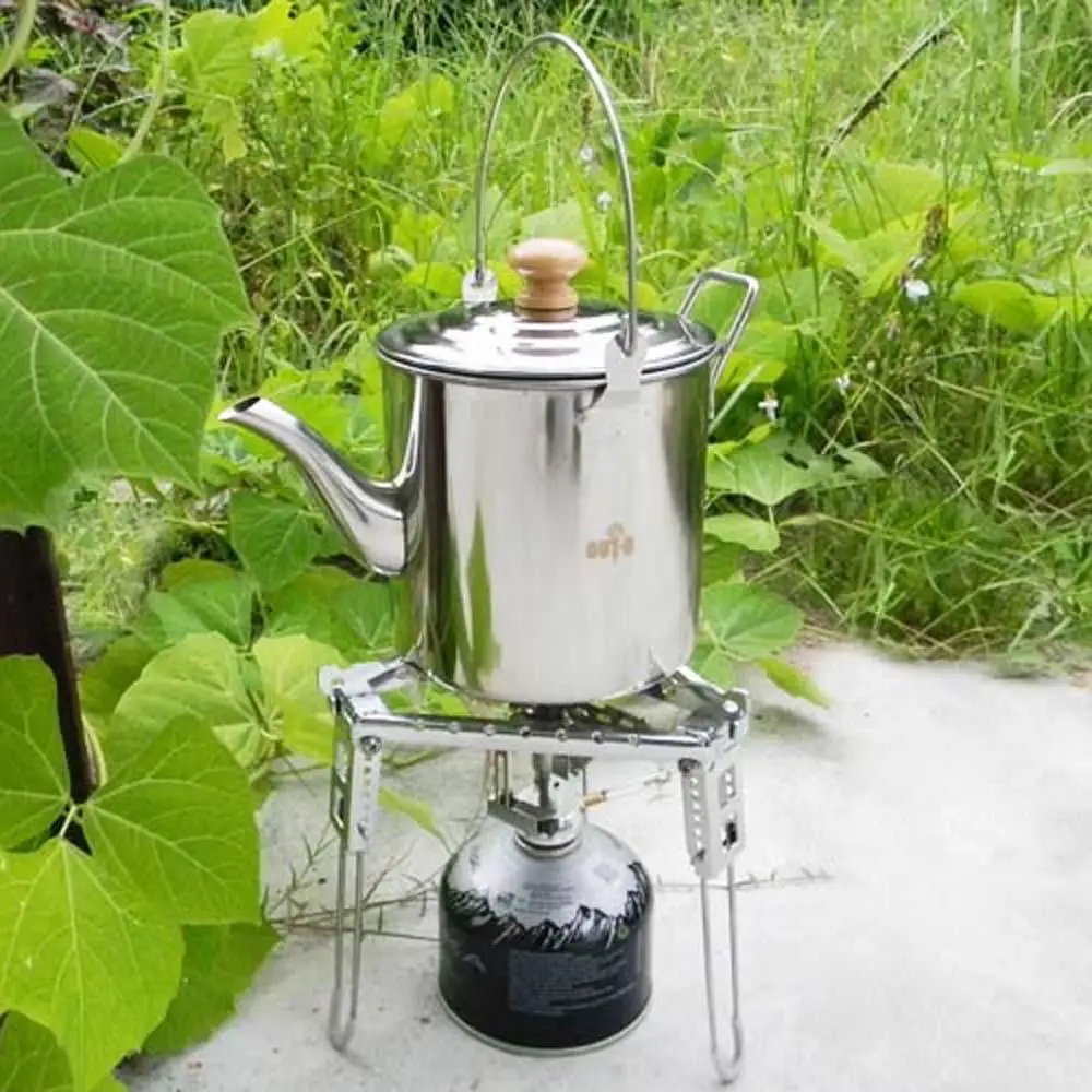 

2L / 3L Outdoor Camping Pot Stainless Steel Kettle Tea Kettle Coffee Pot Stainless Steel Camping Equipment
