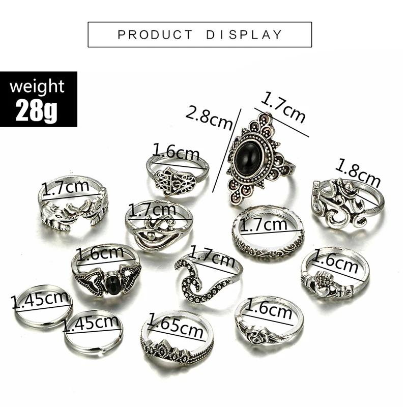 Docona элементы Богемия Сердце цветок волна фотоэлемент для женщин черный