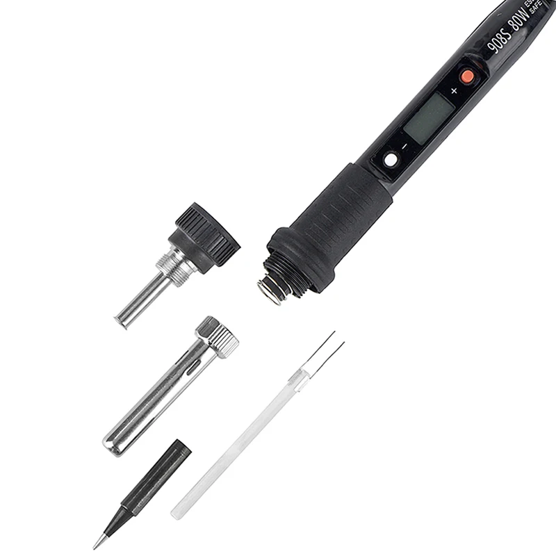 

80W Soldering Iron LCD Digital Electric Welding Tools Solder Wire Tweezers Hand