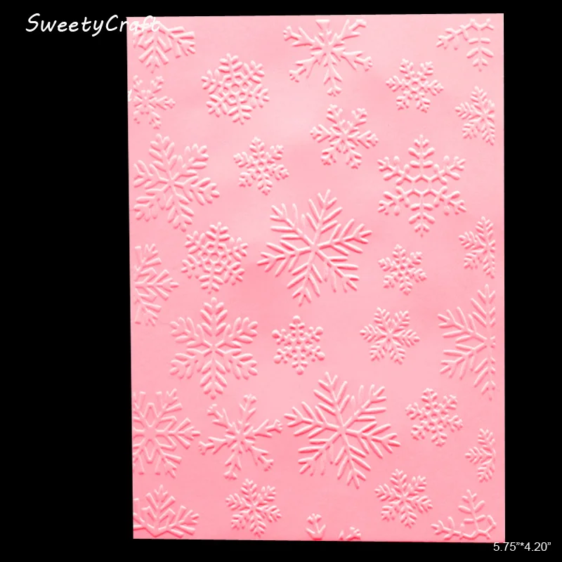 Рождественская Снежинка пластик тиснение папка для скрапбукинга &quotсделай