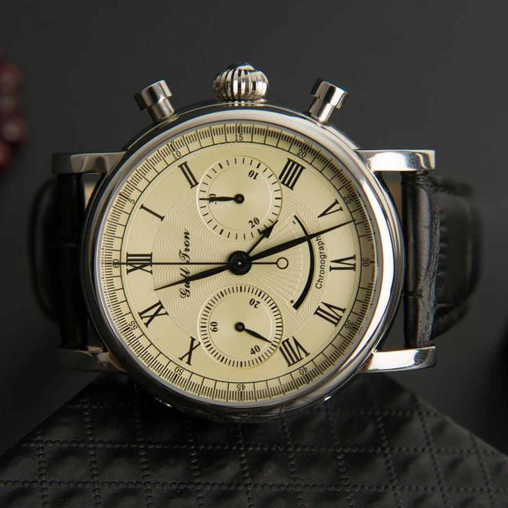 Механические наручные часы мужские часы-хронограф s Seagull ST1905 часы-Секундомер с