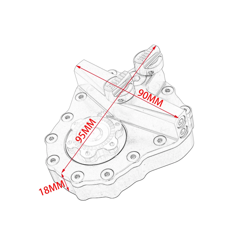 Универсальный Регулируемый стабилизатор рулевого демпфера с ЧПУ для мотоцикла