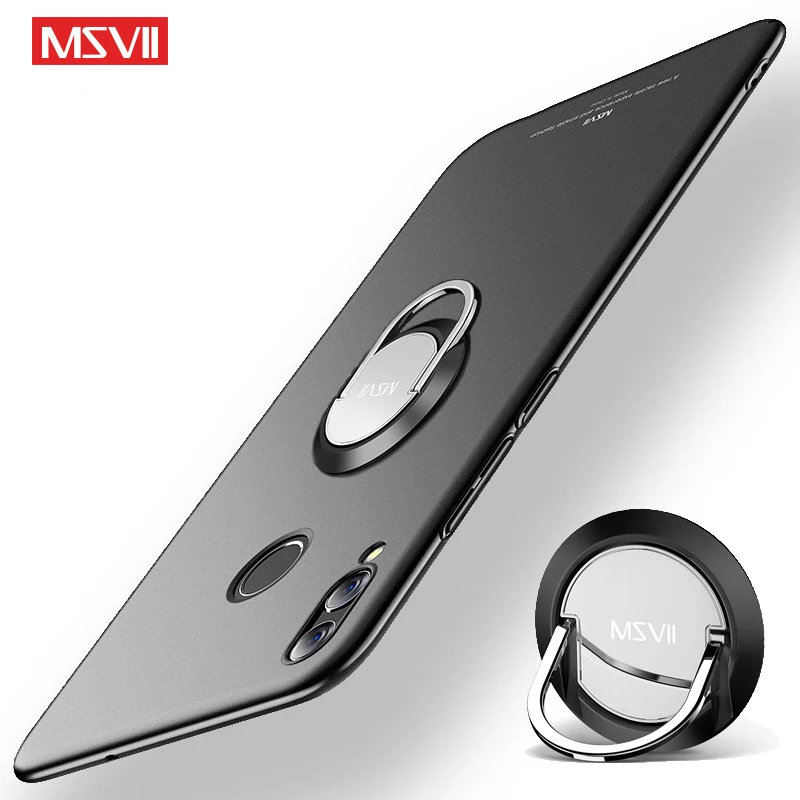 For Huawei Honor 8X Case Cover Msvii Finger Ring Slim Coque 8 Lite Metal Holder pc Honor8 Cases |