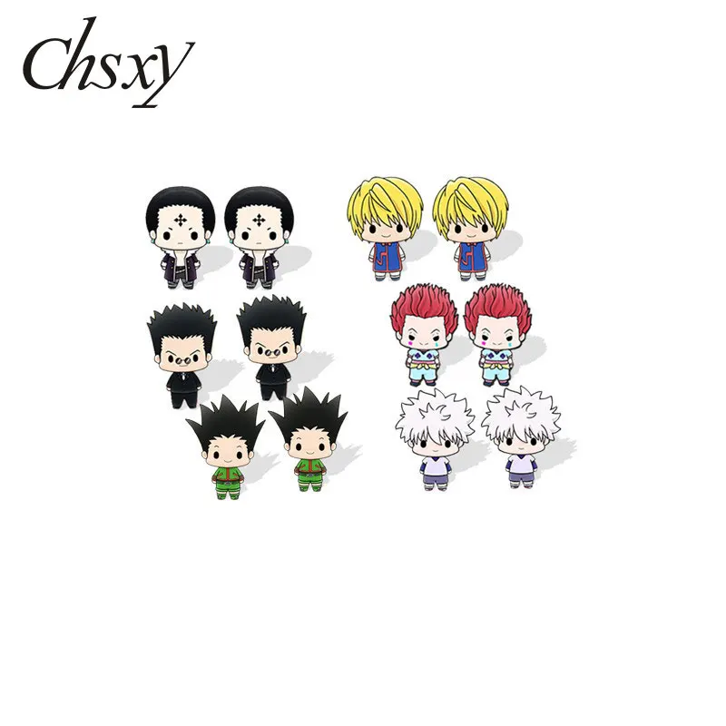CHSXY обувь для косплея Аниме Hunter X серьги из акрила в форме персонажей мультфильма