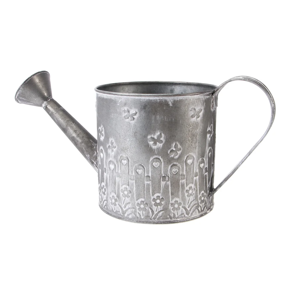

1 Pc Beautiful Flower Vase Flower Container Vintage Brush Bucket (Dark Grey)