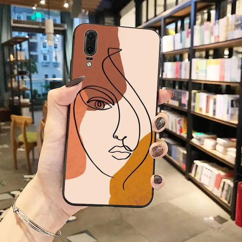 

Beautiful Abstract line art high quality Phone Case funda For Huawei honor Mate P 10 20 30 40 Pro 10i 9 10 20 8 x Lite